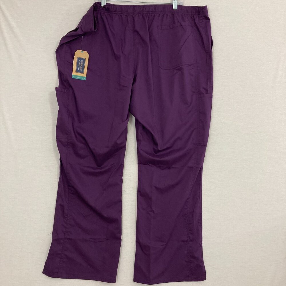 New Cherokee Purple Revolution Mid Rise Moderate Flare Pants 3XL - Picture 10 of 11